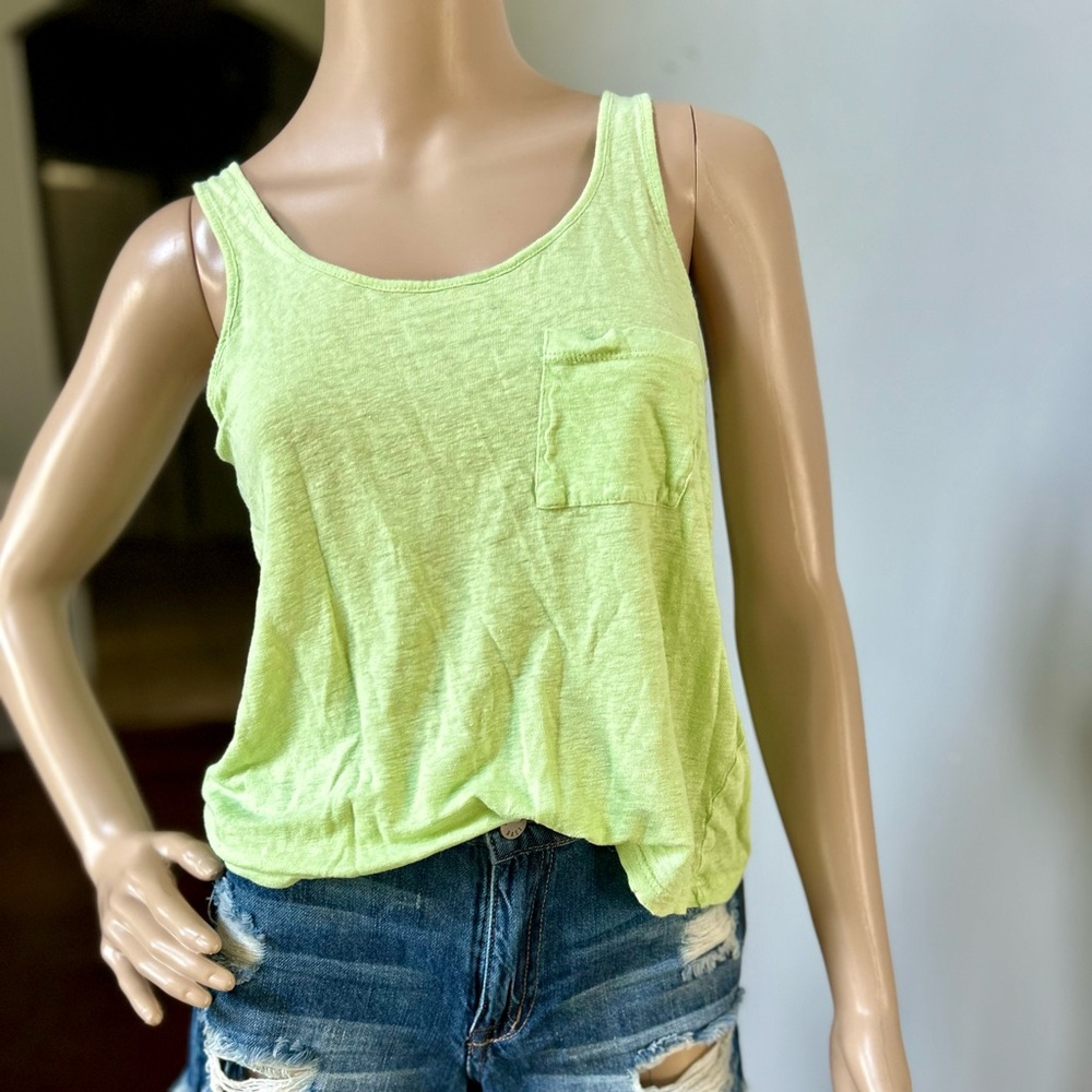 Madewell Light Green Cropped Tank